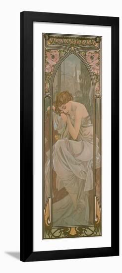 The Times of the Day: Night's Rest, 1899-Alphonse Mucha-Framed Giclee Print