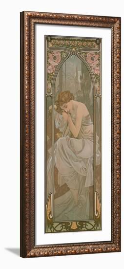 The Times of the Day: Night's Rest, 1899-Alphonse Mucha-Framed Giclee Print