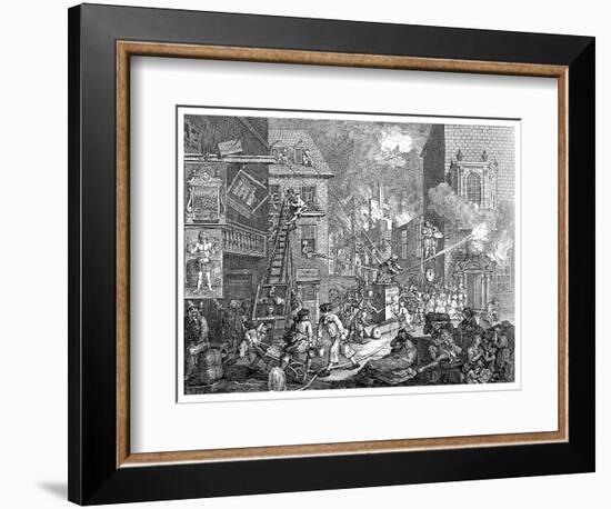 The Times, Plate I, C1762-William Hogarth-Framed Giclee Print