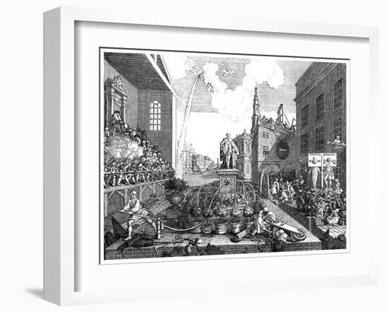 The Times, Plate II, C1762-William Hogarth-Framed Giclee Print