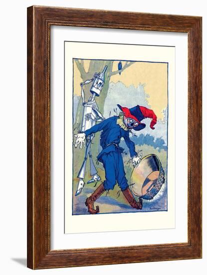 The Tin Man and Scarecrow-John R. Neill-Framed Art Print