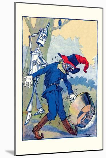 The Tin Man and Scarecrow-John R. Neill-Mounted Art Print