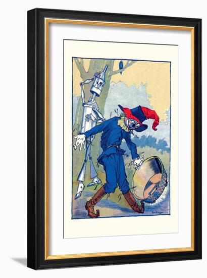 The Tin Man and Scarecrow-John R. Neill-Framed Art Print