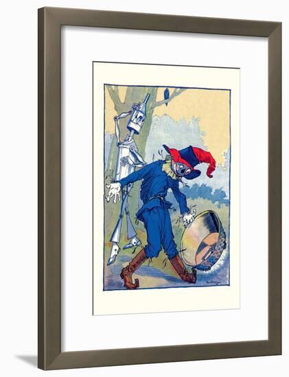 The Tin Man and Scarecrow-John R. Neill-Framed Art Print