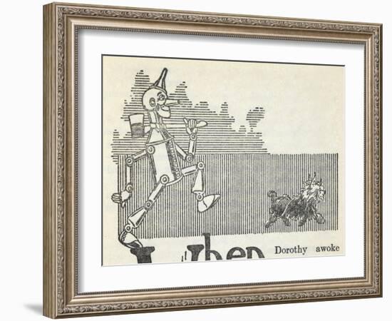 The Tin Woodman, and Toto the Dog-William Denslow-Framed Giclee Print