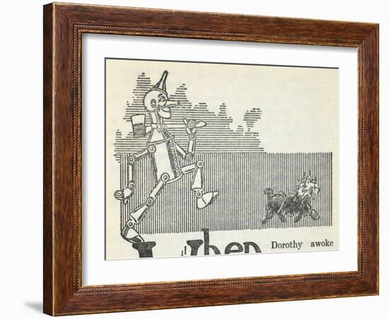 The Tin Woodman, and Toto the Dog-William Denslow-Framed Giclee Print