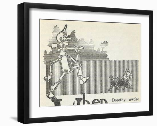 The Tin Woodman, and Toto the Dog-William Denslow-Framed Giclee Print