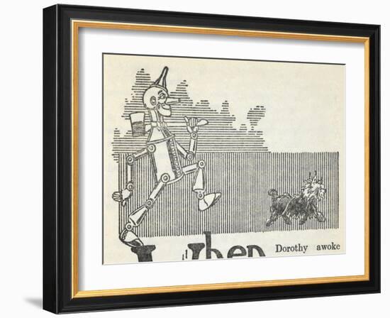 The Tin Woodman, and Toto the Dog-William Denslow-Framed Giclee Print