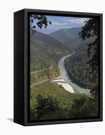 The Tista River Flowing Through Sikkim, India, Asia-Annie Owen-Framed Premier Image Canvas