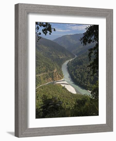 The Tista River Flowing Through Sikkim, India, Asia-Annie Owen-Framed Photographic Print