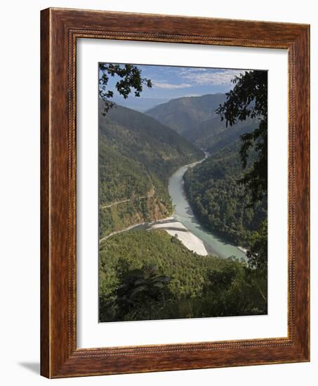 The Tista River Flowing Through Sikkim, India, Asia-Annie Owen-Framed Photographic Print