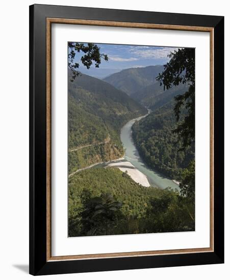 The Tista River Flowing Through Sikkim, India, Asia-Annie Owen-Framed Photographic Print