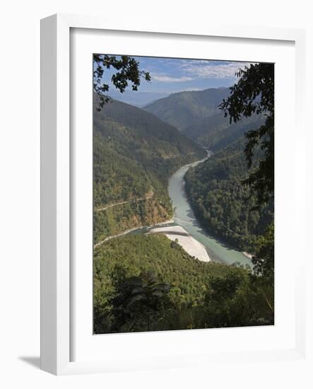 The Tista River Flowing Through Sikkim, India, Asia-Annie Owen-Framed Photographic Print