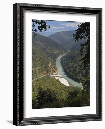 The Tista River Flowing Through Sikkim, India, Asia-Annie Owen-Framed Photographic Print