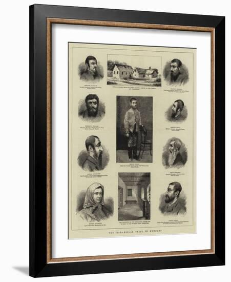 The Tisza-Esslar Trial in Hungary-null-Framed Giclee Print