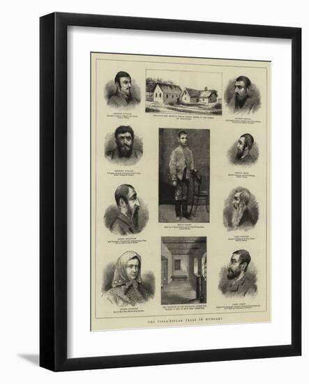 The Tisza-Esslar Trial in Hungary-null-Framed Giclee Print