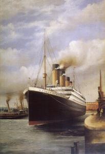 The Titanic Docked Before Her Disastrous Voyage