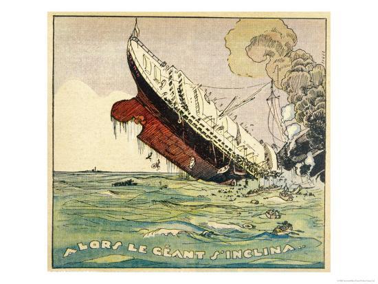 The Titanic Sinks Seemingly In Daylight Giclee Print By Jeunesse Art Com
