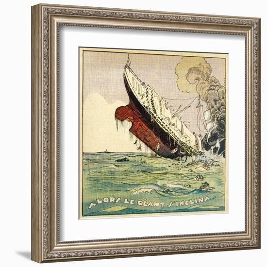 The Titanic Sinks, Seemingly in Daylight!-Jeunesse-Framed Art Print