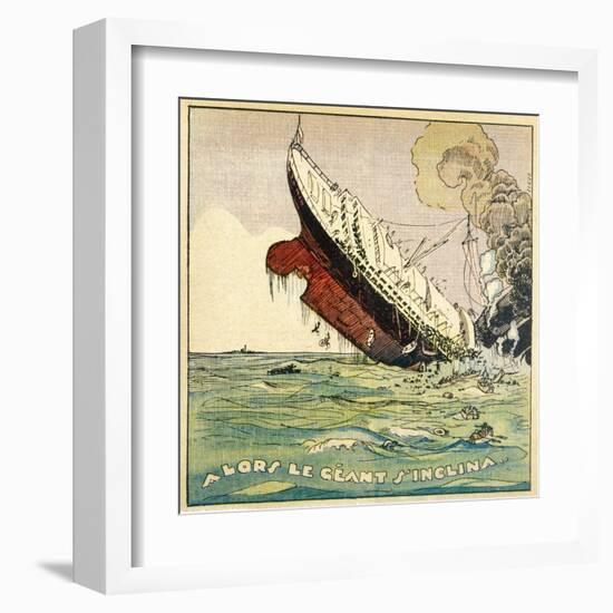 The Titanic Sinks, Seemingly in Daylight!-Jeunesse-Framed Art Print