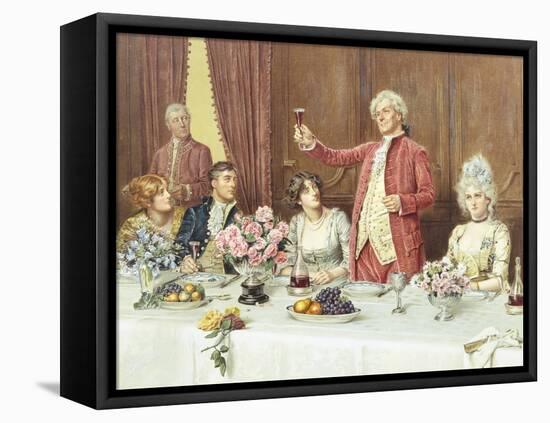The Toast, the Ladies, God Bless 'Em-George Goodwin Kilburne-Framed Premier Image Canvas
