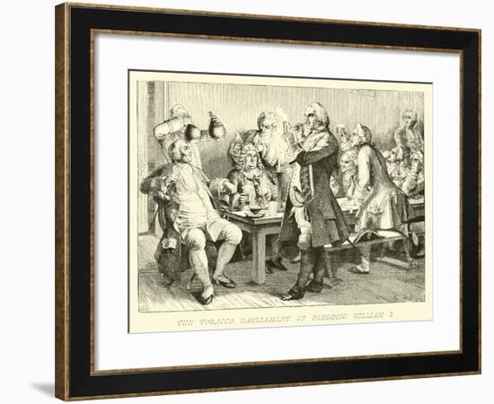 The Tobacco Parliament of Frederick William I-null-Framed Giclee Print