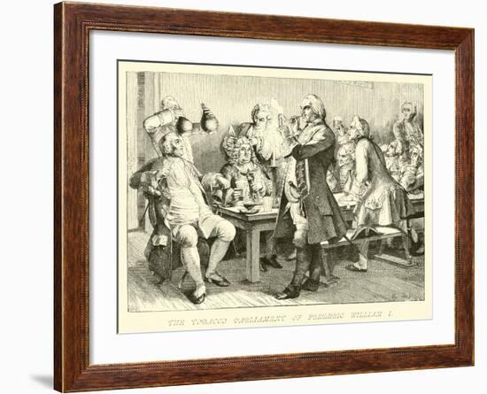 The Tobacco Parliament of Frederick William I-null-Framed Giclee Print