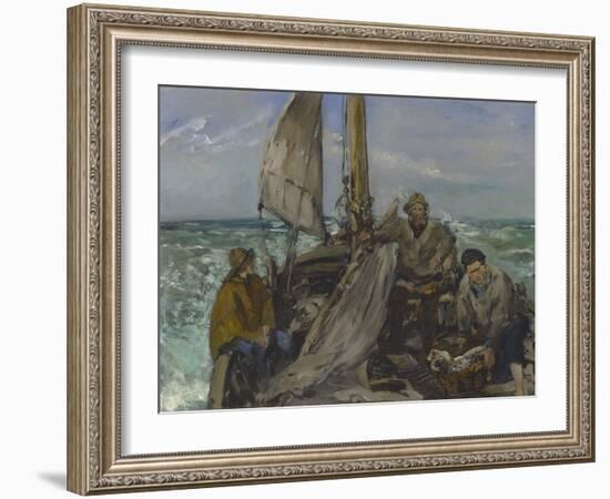The Toilers of the Sea, 1873 (Oil on Canvas)-Edouard Manet-Framed Giclee Print