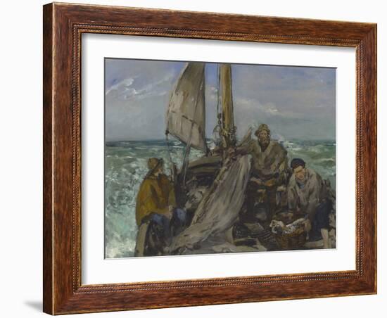 The Toilers of the Sea, 1873 (Oil on Canvas)-Edouard Manet-Framed Giclee Print