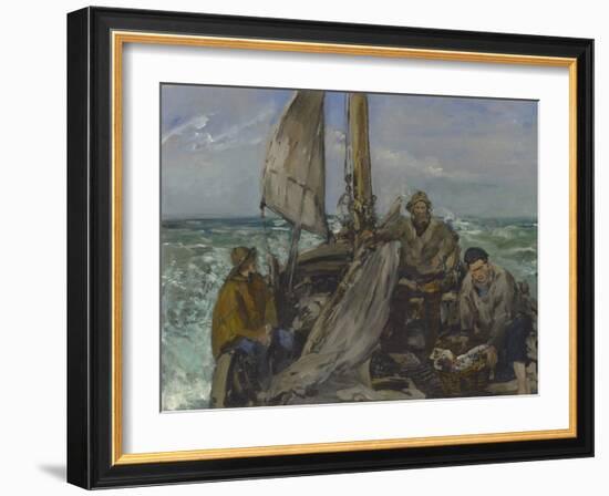 The Toilers of the Sea, 1873 (Oil on Canvas)-Edouard Manet-Framed Giclee Print