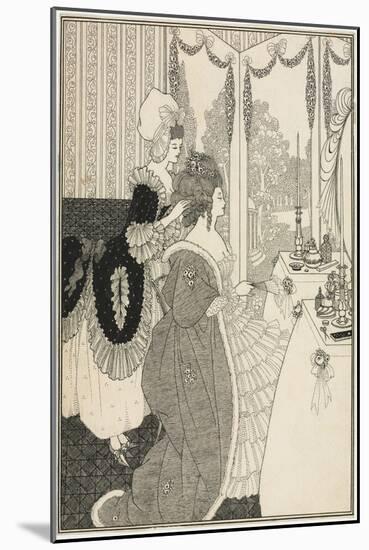 The Toilet, from the Rape of the Lock by Alexander Pope, C.1895-96 (Pen and Ink)-Aubrey Beardsley-Mounted Giclee Print