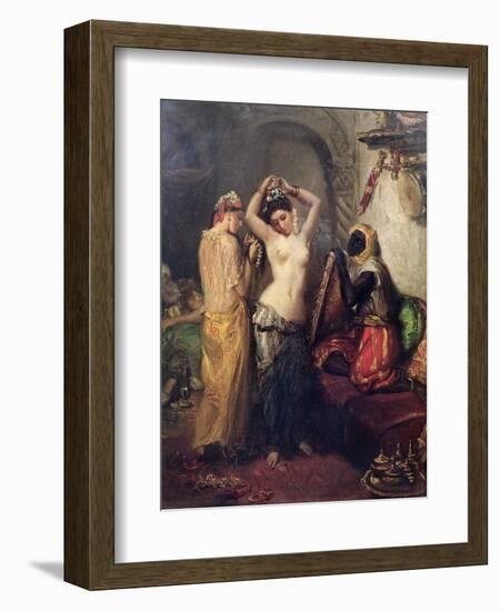 The Toilet in the Seraglio-Theodore Chasseriau-Framed Giclee Print