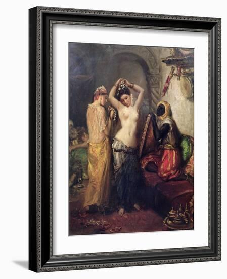 The Toilet in the Seraglio-Theodore Chasseriau-Framed Giclee Print