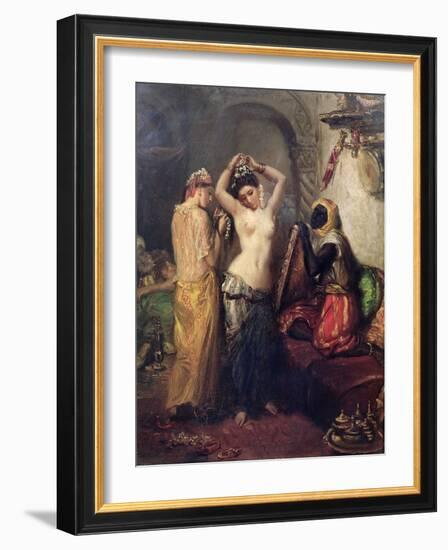 The Toilet in the Seraglio-Theodore Chasseriau-Framed Giclee Print