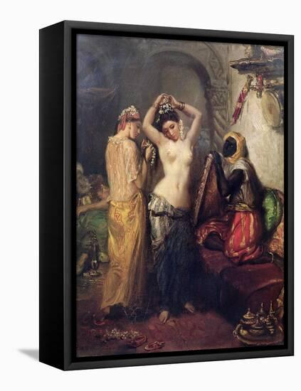 The Toilet in the Seraglio-Theodore Chasseriau-Framed Premier Image Canvas
