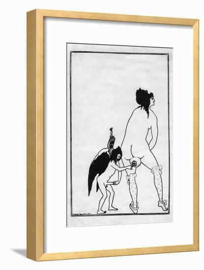 The Toilet of Lampito, 1896-Aubrey Beardsley-Framed Giclee Print