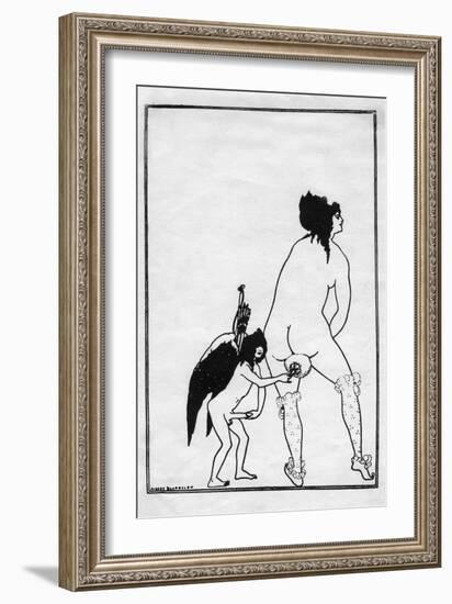 The Toilet of Lampito, 1896-Aubrey Beardsley-Framed Giclee Print