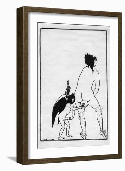 The Toilet of Lampito, 1896-Aubrey Beardsley-Framed Giclee Print