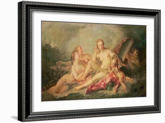 The Toilet of Venus, 1749 (Oil on Canvas)-Francois Boucher-Framed Giclee Print