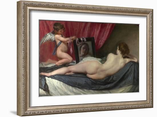 The Toilet of Venus ('The Rokeby Venus'). 1647-51-Diego Velazquez-Framed Giclee Print