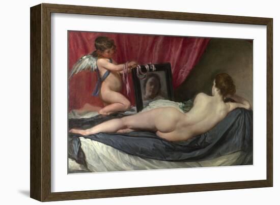 The Toilet of Venus ('The Rokeby Venus'). 1647-51-Diego Velazquez-Framed Giclee Print