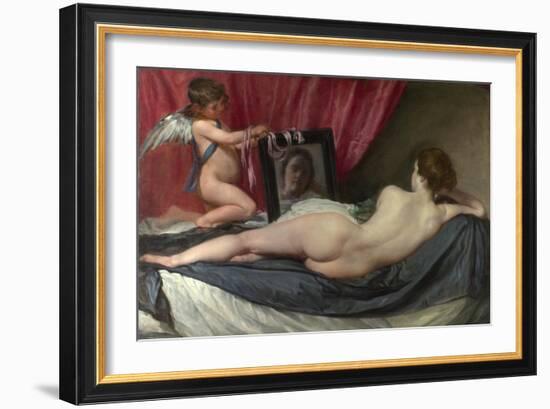 The Toilet of Venus ('The Rokeby Venus'). 1647-51-Diego Velazquez-Framed Giclee Print