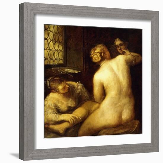 The Toilet of Venus-Jacopo Robusti Tintoretto-Framed Giclee Print