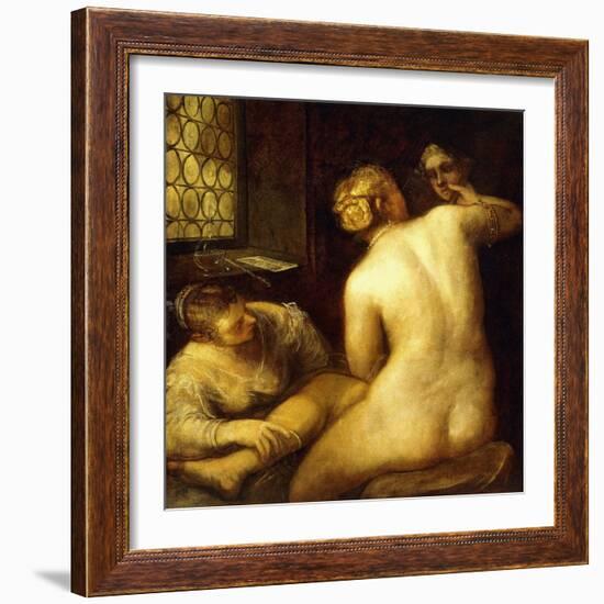 The Toilet of Venus-Jacopo Robusti Tintoretto-Framed Giclee Print