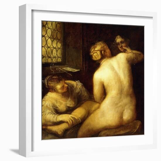 The Toilet of Venus-Jacopo Robusti Tintoretto-Framed Giclee Print