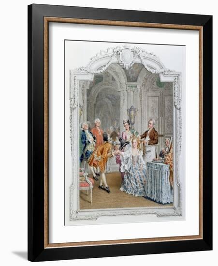 The Toilette, Illustration from 'La Vie Parisienne', C.1890-Maurice Leloir-Framed Giclee Print