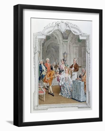 The Toilette, Illustration from 'La Vie Parisienne', C.1890-Maurice Leloir-Framed Giclee Print