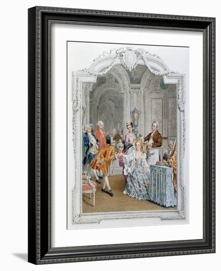 The Toilette, Illustration from 'La Vie Parisienne', C.1890-Maurice Leloir-Framed Giclee Print