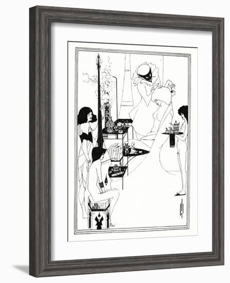 The Toilette of Salome, 1899-Aubrey Beardsley-Framed Giclee Print