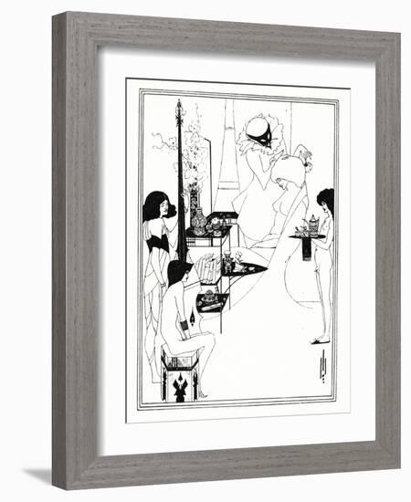The Toilette of Salome, 1899-Aubrey Beardsley-Framed Giclee Print